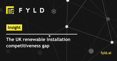 The UK renewable installation competitiveness gap