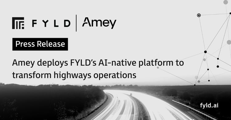 FYLD x Amey long term partnership to transform highways operations