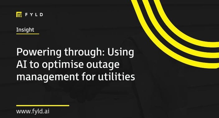 Powering through: Using AI to optimise outage management for utilities