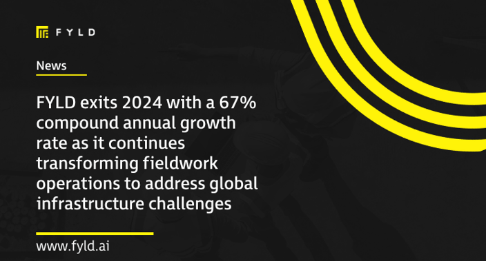 FYLD exits 2024 with a 67% compound annual growth rate as it continues transforming fieldwork operations to address global infrastructure challenges