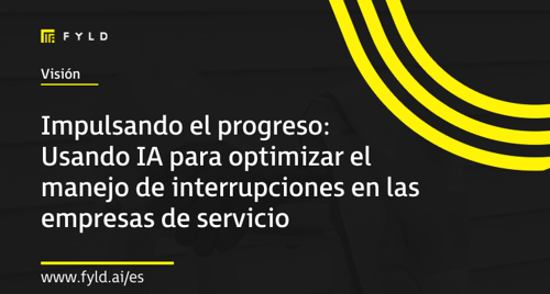 Impulsando el progreso: Usando IA para optimizar el manejo de interrupciones en las empresas de servicio